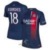 Officiële Voetbalshirt Paris Saint-Germain R.Sanches 18 Thuis 2023-24 - Dames